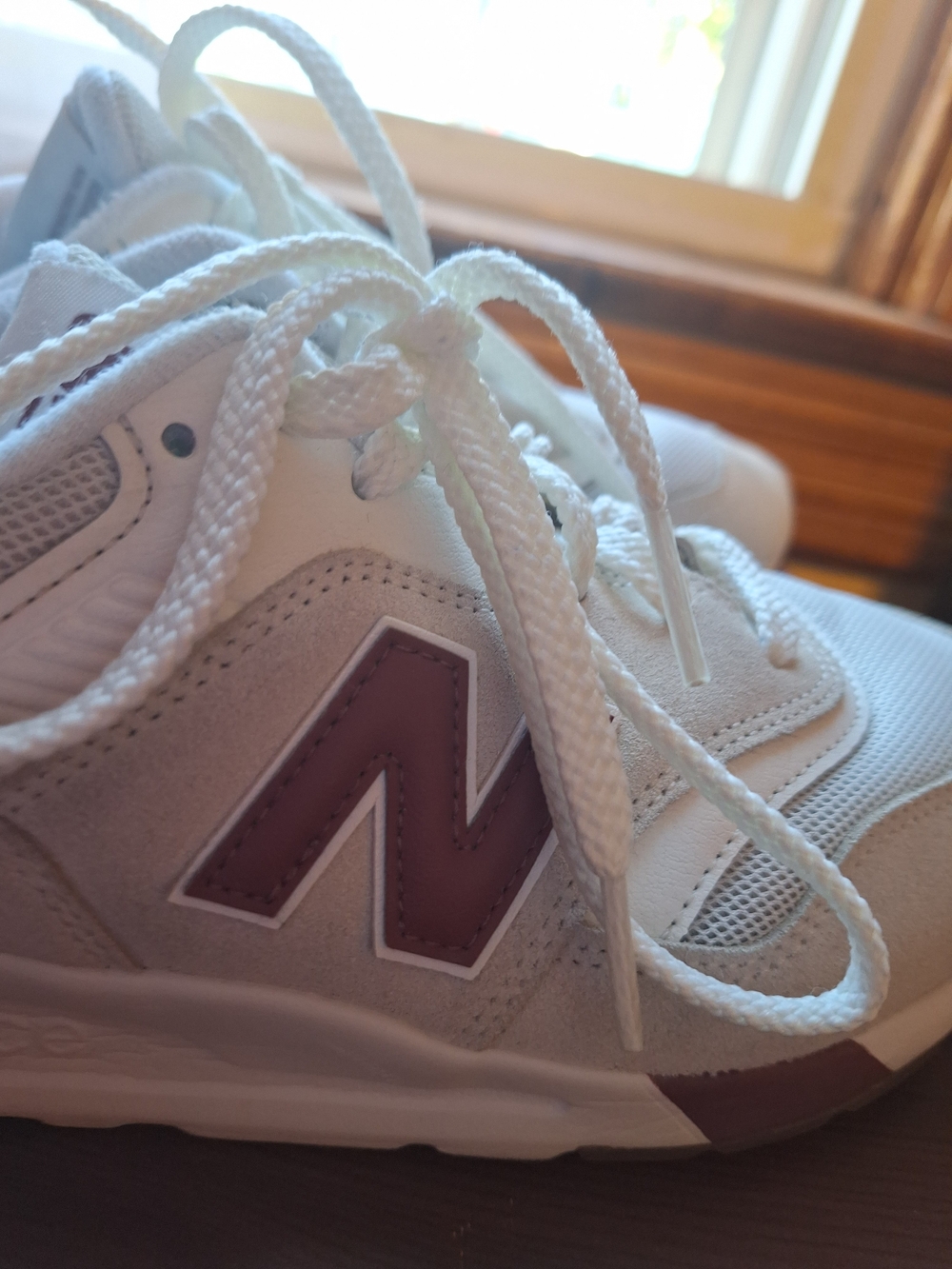 Womens New Balance 997H Beige & Mauve Retro Sneakers. Sz 10. - Picture 8 of 10